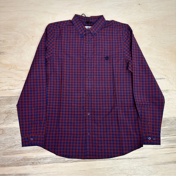 Element Red and Blue Plaid Button Down Shirt - Picture 6 of 6